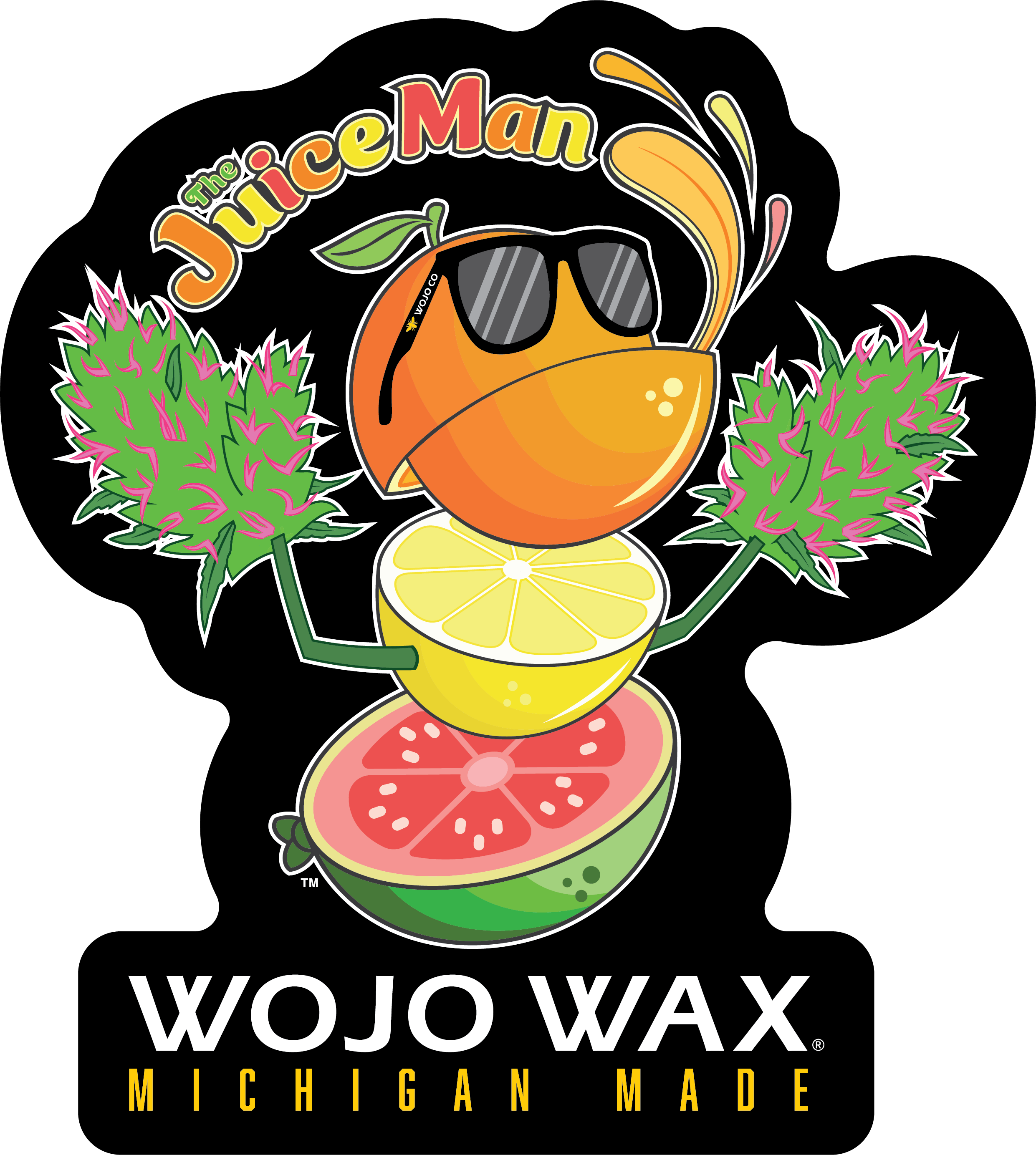 Sticker Juice Man Wojo Wear
