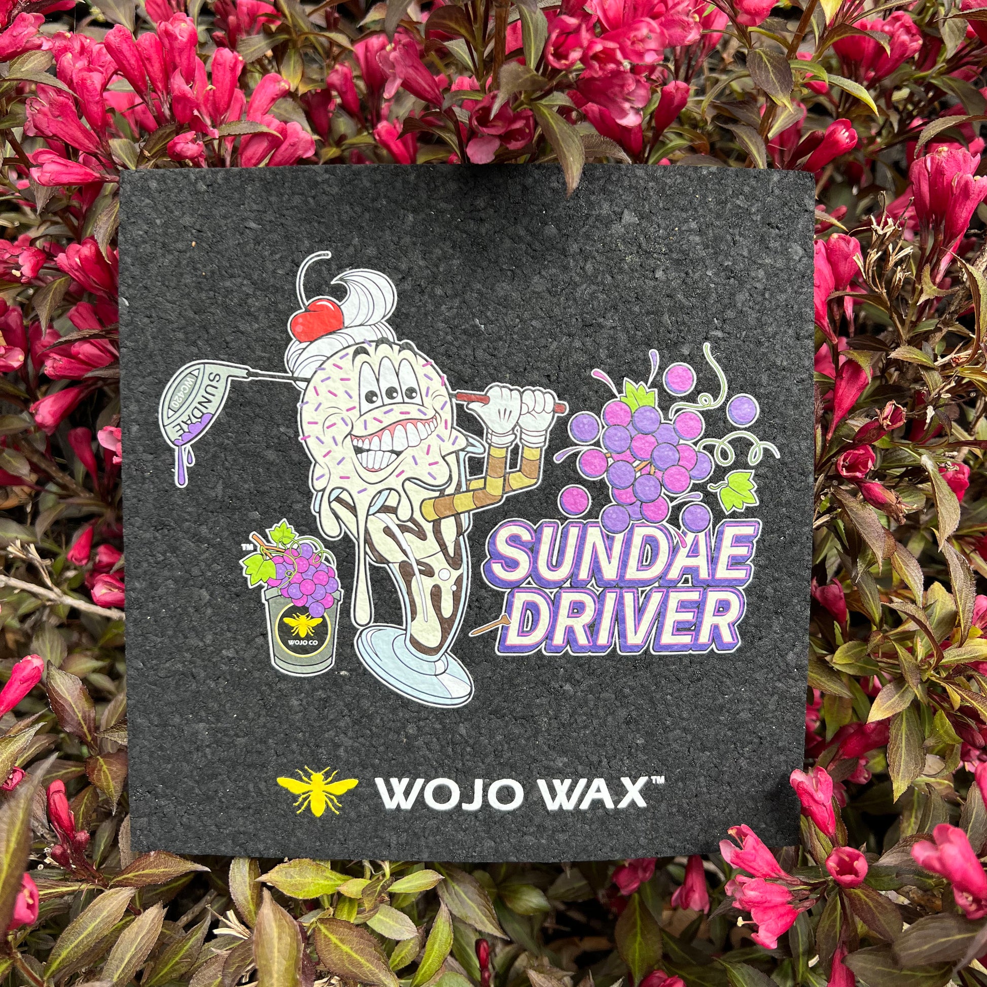 Dab mat, moodmats, Sundae Driver, Wojo Wax, golf, grapes