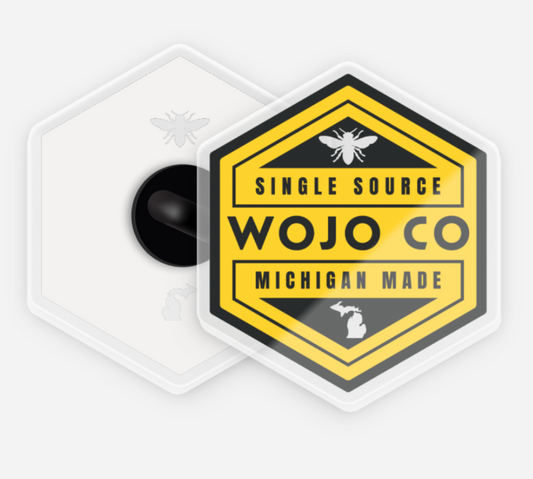 Hex Acrylic Pin